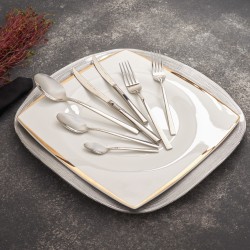 سرویس قاشق و چنگال 84 پارچه کاراجا مدل Karaca Elegance Nil