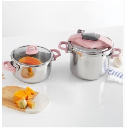 زودپز و بخارپز دوقلوی کاراجا مدل  PERFECT PINK