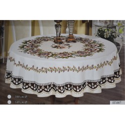 رومیزی ساغول تک استیل 4 نفره مدل ST-087 قطر 160