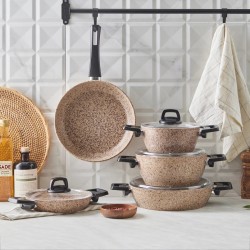سرویس قابلمه 9 پارچه کاراجا مدل Wood Stone