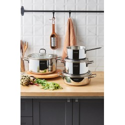 سرویس قابلمه 7 پارچه استیل امسان مدل Cocinero