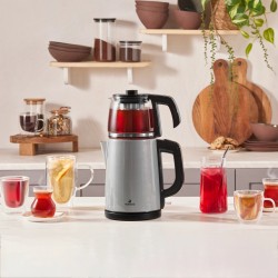 چای ساز استیل کاراجا1 Tea Glass 2 in نقره ای