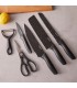 سرویس چاقو 6 پارچه کاراجا مدل Black Stone