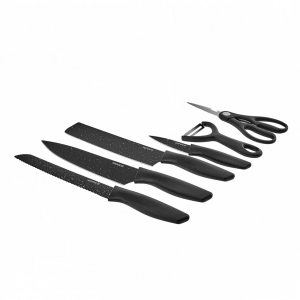 سرویس چاقو 6 پارچه کاراجا مدل Black Stone