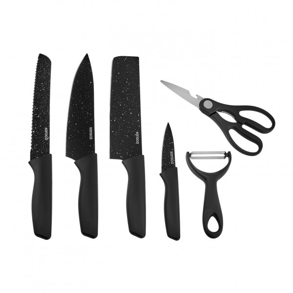 سرویس چاقو 6 پارچه کاراجا مدل Black Stone