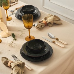 سرویس غذاخوری سرامیک 24 پارچه ۶ نفره کاراجا Basak Reaktif
